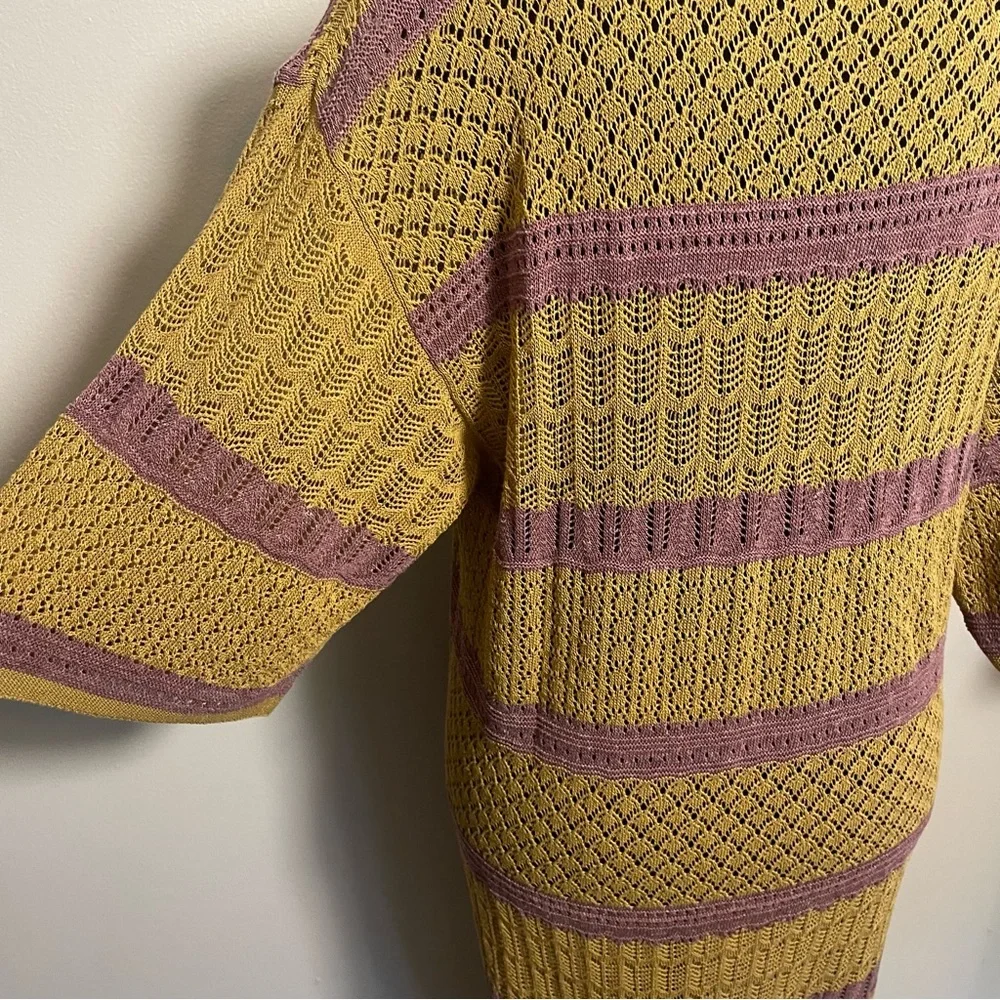 Zara Long Knit Kaftan Maxi Dress Size M/L - Picture 7 of 11
